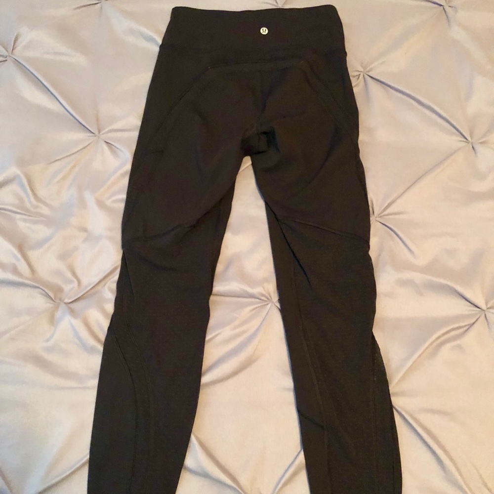 Lululemon Crop Sheer Polka Dot Leggings